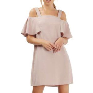 Topshop Cold Shoulder Shift Dress